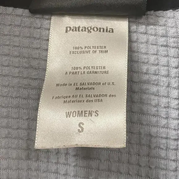 Vintage Y2K Patagonia Women's Size Small Black Full Zip Fleece Jacket Coat - Picture 3 of 8